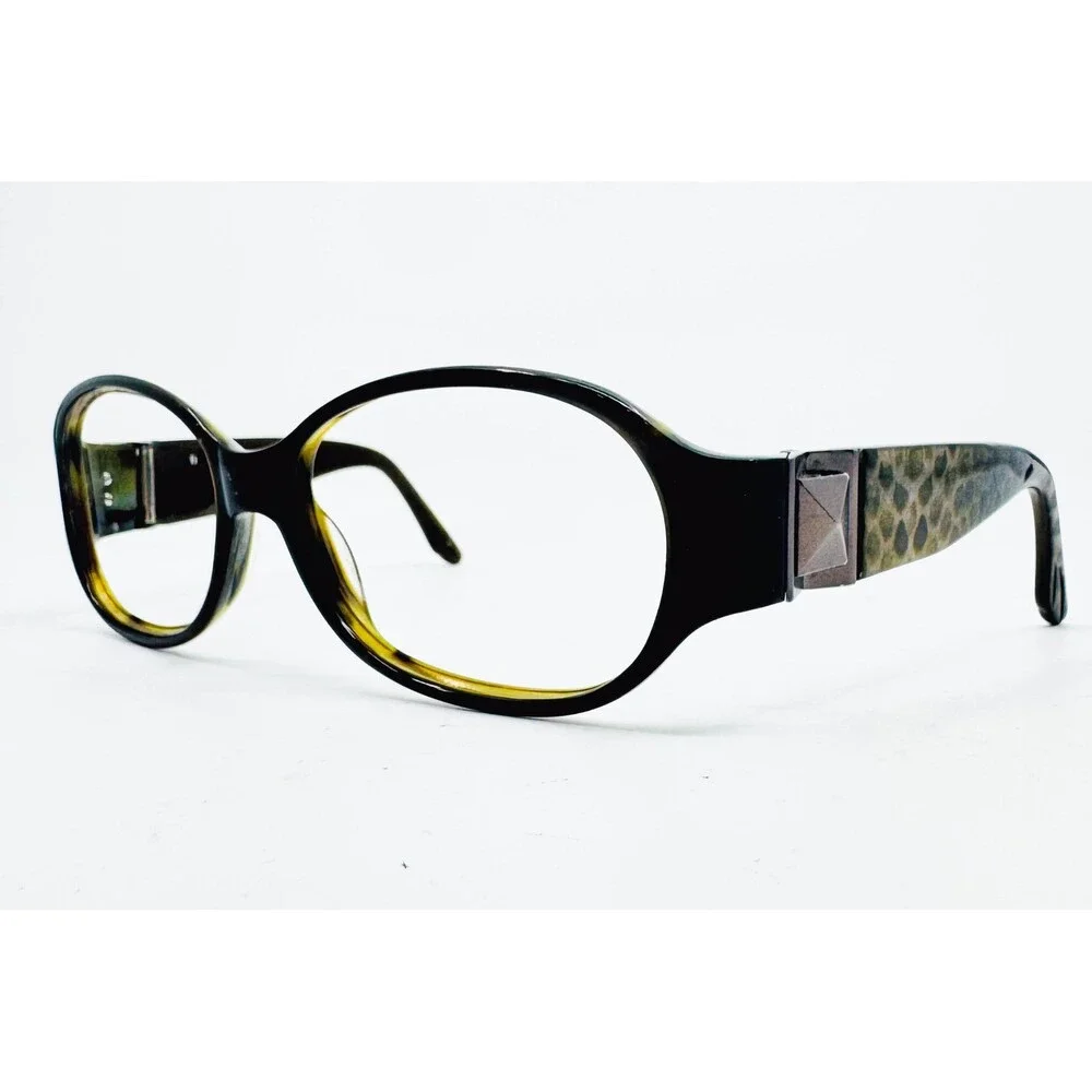 Sonoma Eyeglass Frames Womens Olive Green Animal Print Sonoma OL 58-17-115